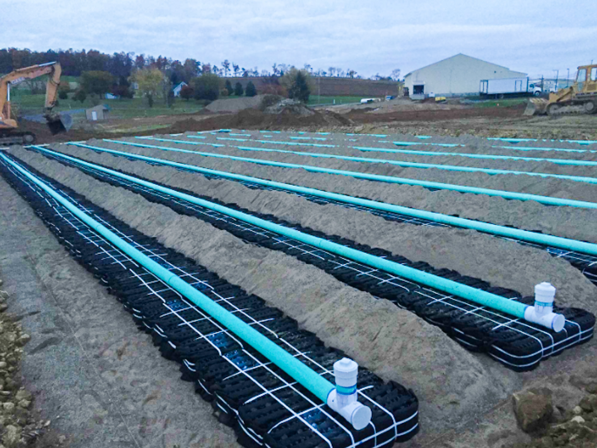 absorbent mat for septic system